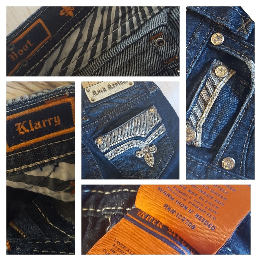 SALE!! Rock Revival Klarry Boot Cut Jeans {26x33} - Picture 7 of 8